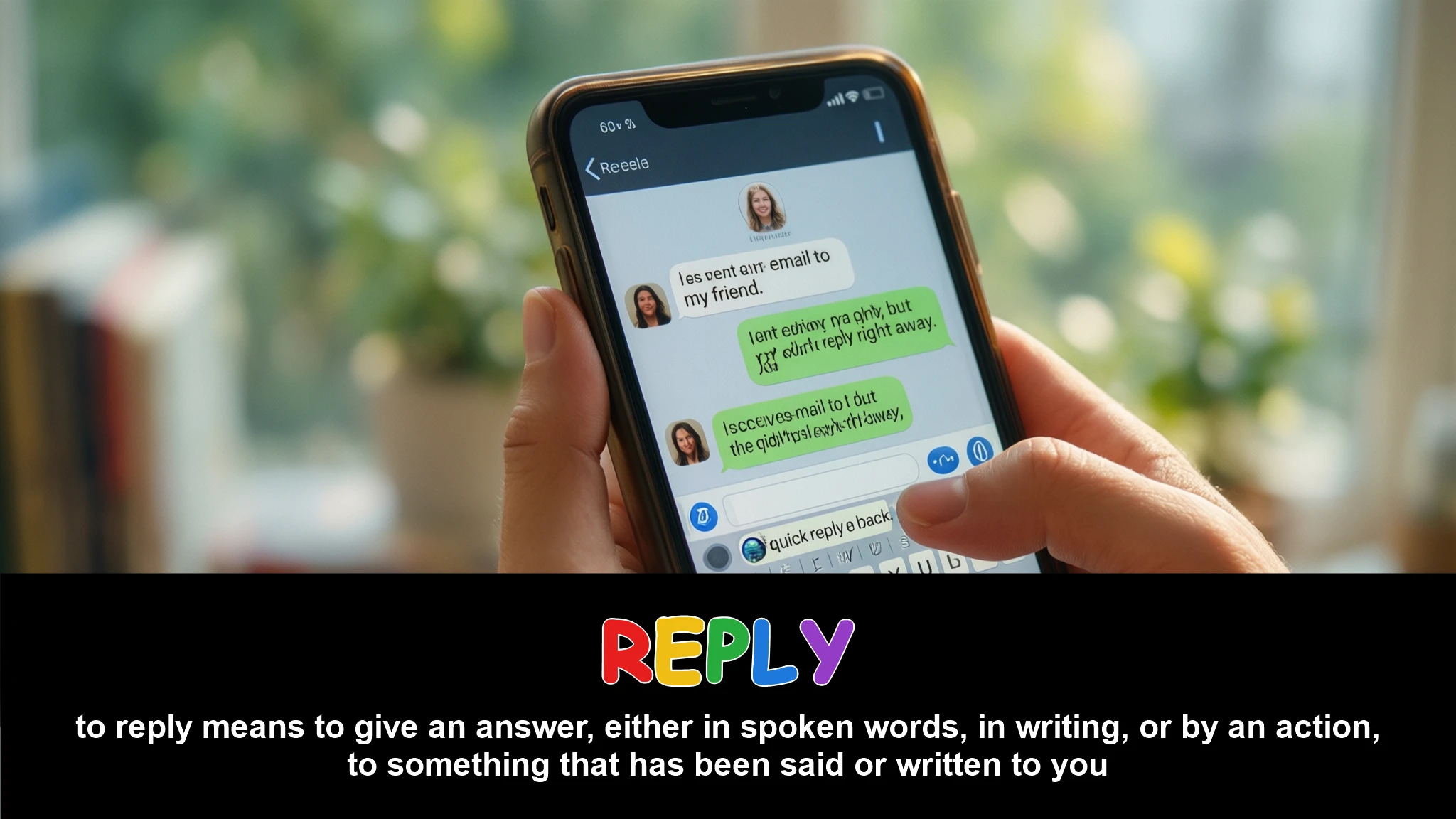 English Illustration for reply